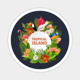 Tropical Island Magnet